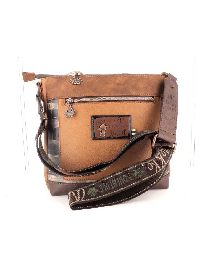 Sac à Bandoulière Anekke En Cuir Marron - Fermeture éclair - Modèle 35673-246 - Style Classique Et Pratique - 7