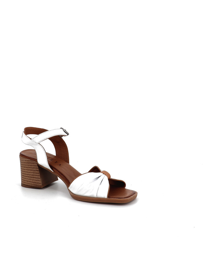 Sandales Blanches Ouvertes Patrizia Taille 39 - Semelles Cuir, Plateforme Basse | Neuf Avec Emballage