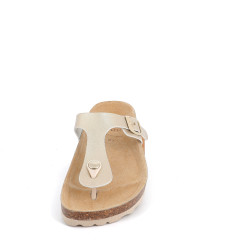 mules I Am brillantes en cuir