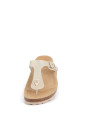 mules I Am brillantes en cuir