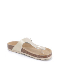 mules I Am brillantes en cuir