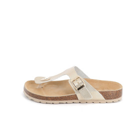 mules I Am brillantes en cuir