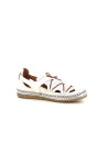 Chaussures ouvertes en cuir creme melinnew Coco Abricot