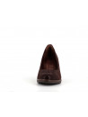 escarpin marron en cuir