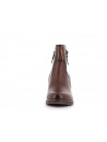 Bottine marron en cuir