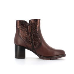 Bottine marron en cuir