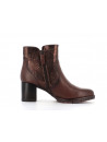 Bottine marron en cuir