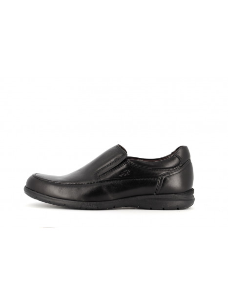 mocassin noir en cuir