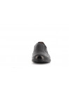 mocassin noir en cuir