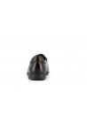 mocassin noir en cuir