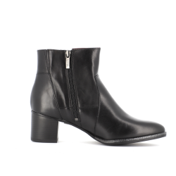 Bottine noir en cuir