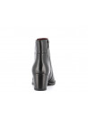 Bottine noir en cuir