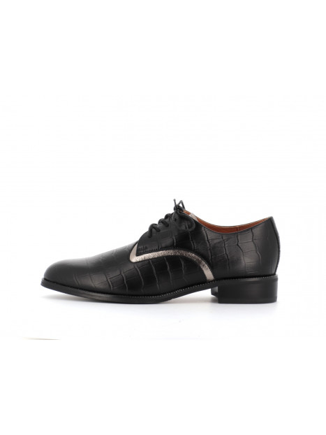 derby noir en cuir