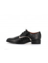 derby noir en cuir