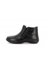 basket montante noir en cuir
