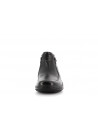 basket montante noir en cuir