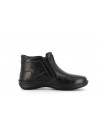 basket montante noir en cuir