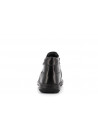 basket montante noir en cuir