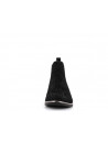 boots noir brillant en cuir