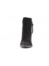 Bottine noir en cuir