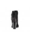 Bottine noir en cuir