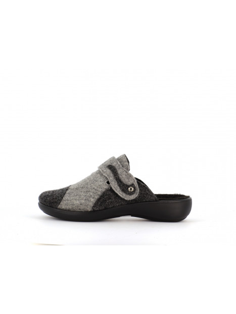 chausson gris en laine