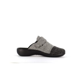 chausson gris en laine