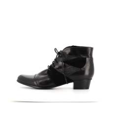 Bottine noir en cuir