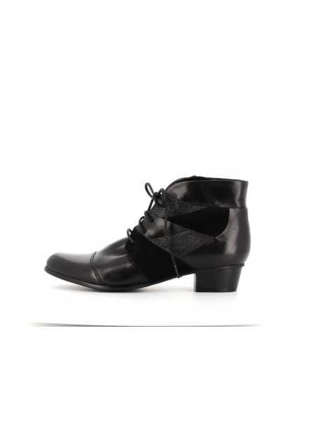Bottine noir en cuir