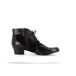 Bottine noir en cuir