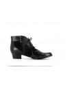 Bottine noir en cuir