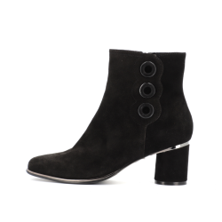 Bottine noir en cuir