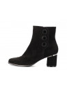 Bottine noir en cuir