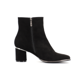 Bottine noir en cuir