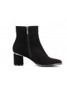 Bottine noir en cuir