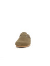 Mules en cuir kaki I Am