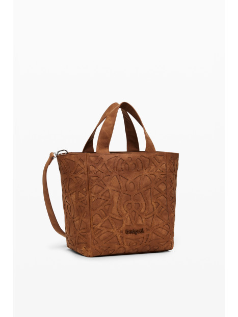 Sac à Main DESIGUAL Marron - Sac Bandoulière En Tissu - Neuf Avec étiquettes