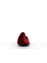 chausson ouvert a talon rouge