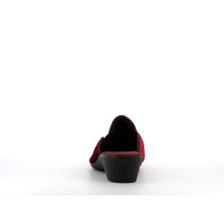 chausson ouvert a talon rouge