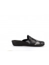 chausson noir a motif