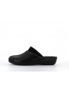 chausson noir en cuir