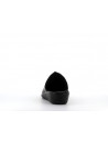 chausson noir en cuir