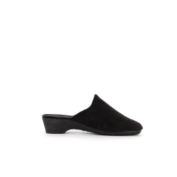 chausson ouvert a talon noir