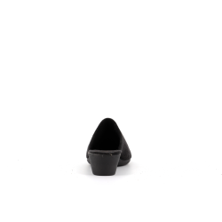 chausson ouvert a talon noir