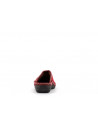 chausson ouvert rouge