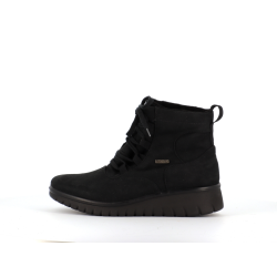 Botillon noir en cuir