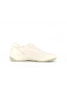 basket blanche en cuir