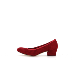 Escarpin rouge en cuir