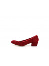 Escarpin rouge en cuir