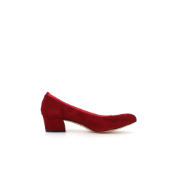 Escarpin rouge en cuir